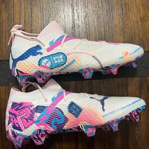 Puma Future 7 Ultimate Soccer Cleats - White and Pink